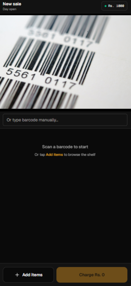 Stoqee POS screenshot
